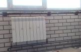 Монтаж алюминиевых радиаторов отопления и труб водопровода
